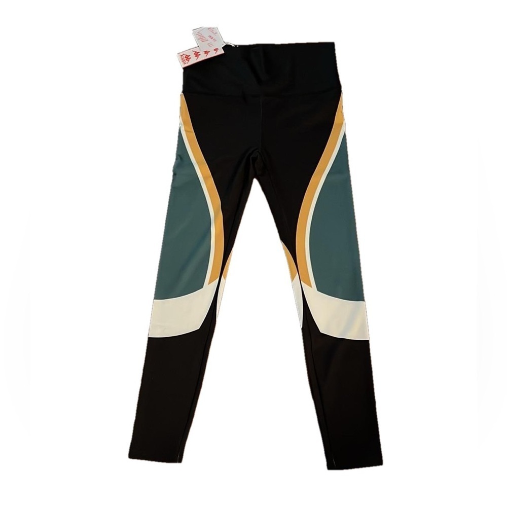 Kappa Gold and Black Performance Leggings